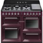 Smeg TR4110RW1 Victoria Traditional 110cm Dual Fuel Range Cooker Red Wine