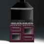 Smeg TR4110RW1 Victoria Traditional 110cm Dual Fuel Range Cooker Red Wine