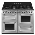 TR4110X-1 Smeg Victoria 110cm Dual Fuel Range Cooler - Stainless Steel