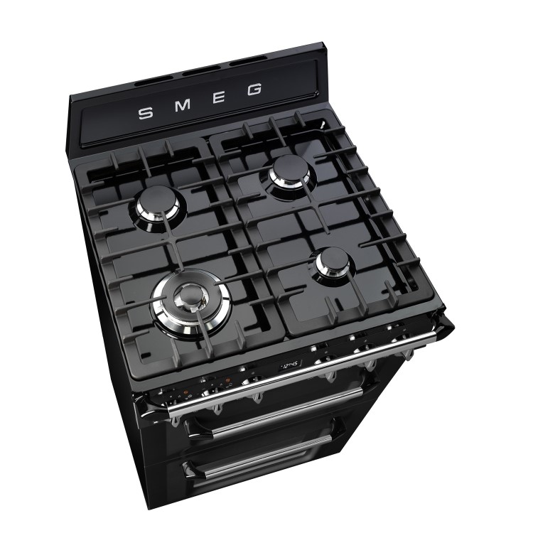 Smeg Victoria 60cm Dual Fuel Cooker - Black