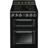 Smeg TR62IBL Victoria 60cm  Double Oven Electric Cooker With Induction Hob - Black