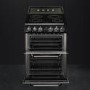 Smeg TR62IBL Victoria 60cm  Double Oven Electric Cooker With Induction Hob - Black