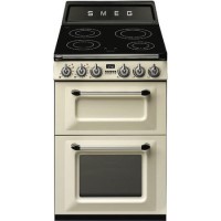 Smeg TR62IP Victoria 60cm  Double Oven Electric Cooker With Induction Hob - Cream