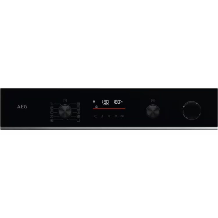 AEG 6000 Series SteamCrisp Electric Single Oven - Black