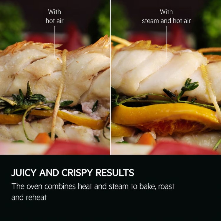 AEG 6000 Series TR6PB521SB SteamCrisp Electric Single Oven - Black