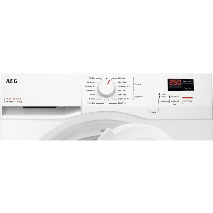 AEG 7000 Series SensiDry 9kg Heat Pump Tumble Dryer - White