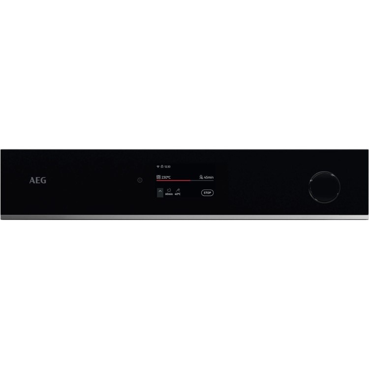 AEG 7000 Series SteamCrisp Electric Single Oven - Black