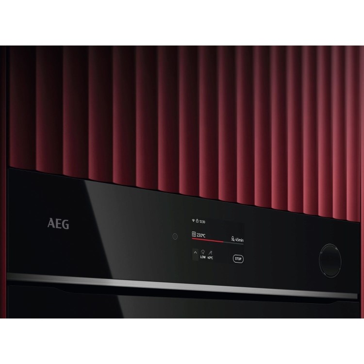 AEG 7000 Series SteamCrisp Electric Single Oven - Black