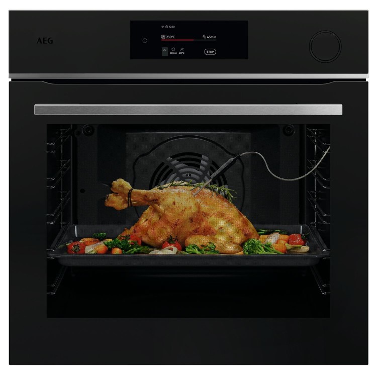 AEG 7000 Series TR7PB731ST SteamCrisp Electric Single Oven - Matt Black