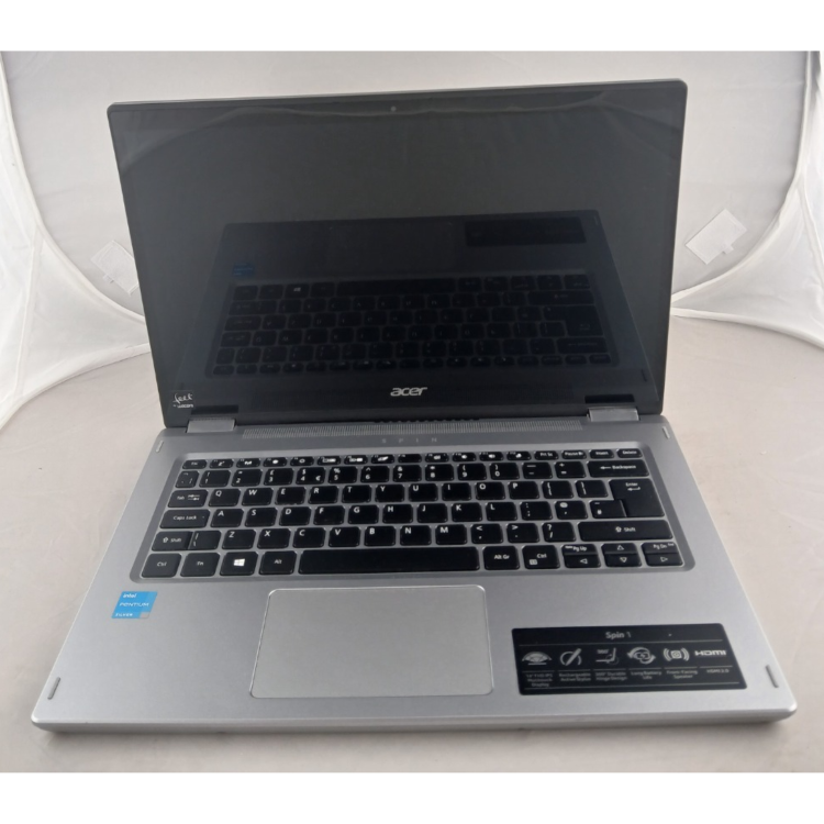 Refurbished Acer Spin SP114-31N Pentium Silver N6000 4GB RAM 128GB SSD 14 Inch Windows 11 Touchscreen Convertible Laptop