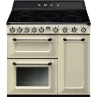 Smeg Victoria 90cm Electric Range Cooker - Cream