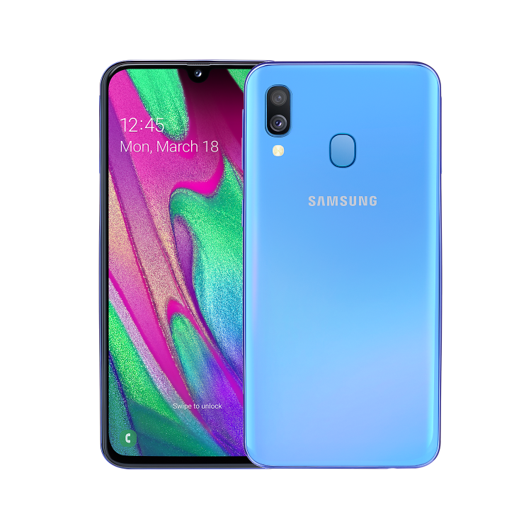 Refurbished Samsung Galaxy A40 Blue 5.9" 64GB 4G Unlocked & SIM Free Smartphone