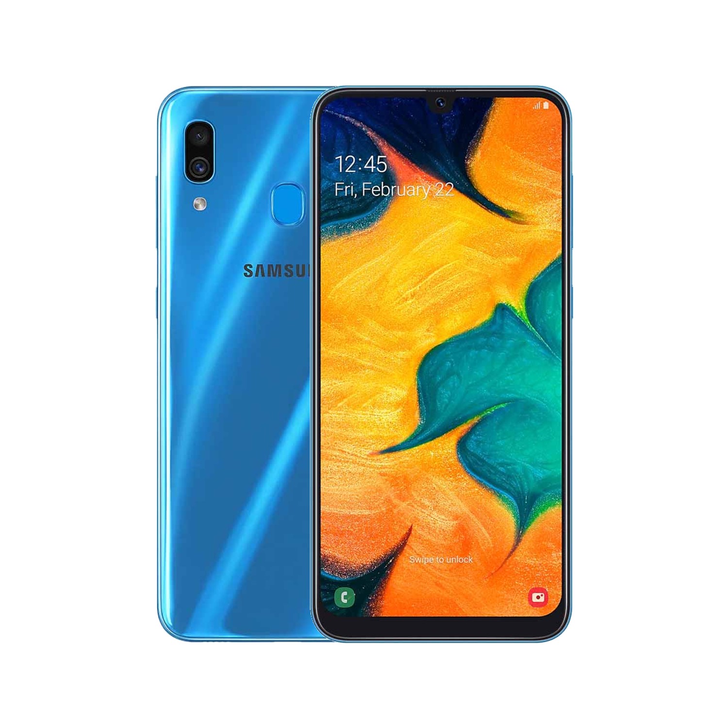 Refurbished Samsung Galaxy A30 Blue 6.4