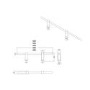 Black Designer Towel Holder for Steel & Electric Radiators - 230mm