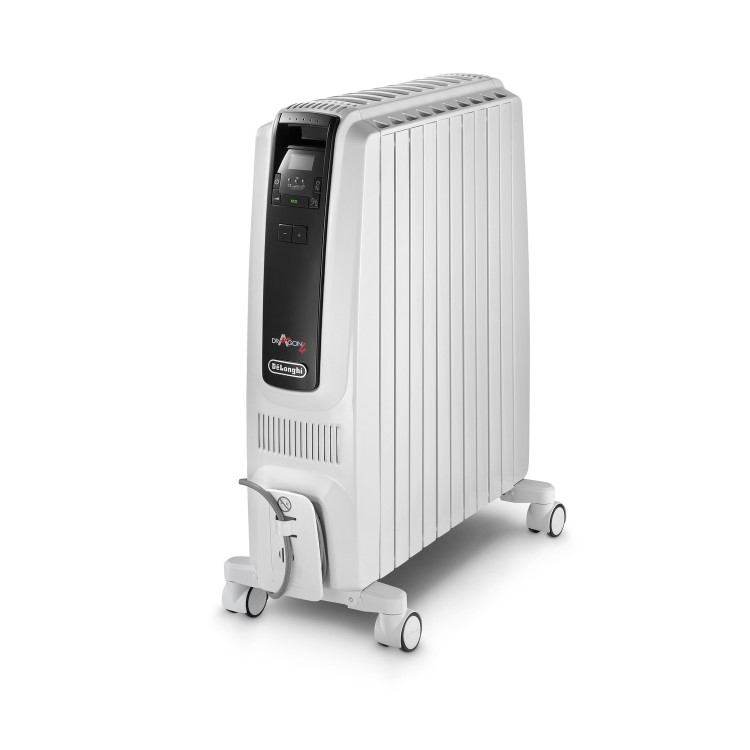 DeLonghi Dragon 4 TRDS41025E 2.5 kW Oil Filled Radiator with Digital Thermostat and ECO function with 10 years warranty 