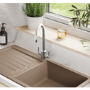 Rangemaster Aquatrend Round Dual Lever Chrome Kitchen Tap