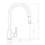 GRADE A1 - Rangemaster Aquatrend Single Lever Monobloc Pull Out Kitchen Tap- Brushed Chrome