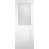 Internal Tri-coya Half-Glazed Door with Clear Glass - Unfinished - 1981 x 762 x 44mm - 2XG Essential - XL Joinery