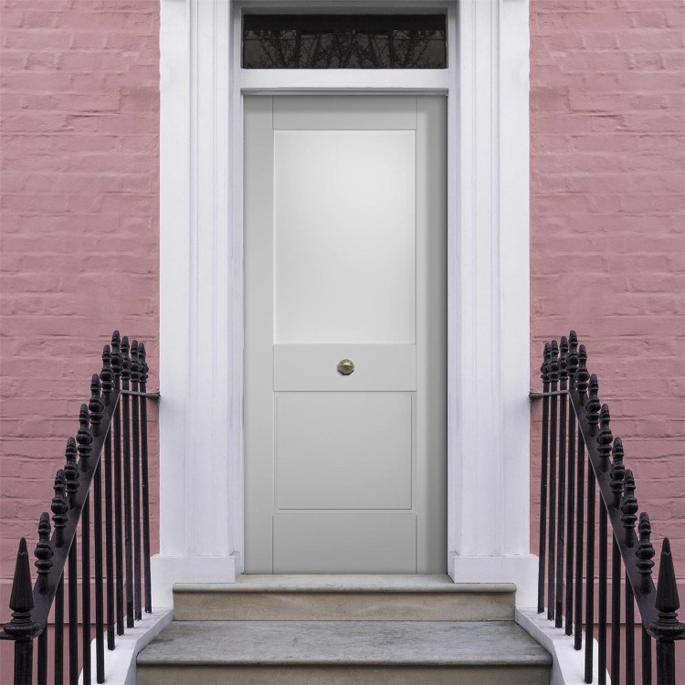 External Tricoya 2XG with Clear Glass - White Primed, 1981 x 838 x 44 mm