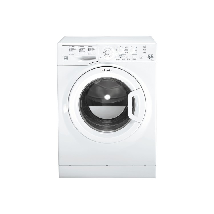 Refurbished Hotpoint FDEU 9640 P UK Freestanding 9/6KG 1400 Spin Washing Machine