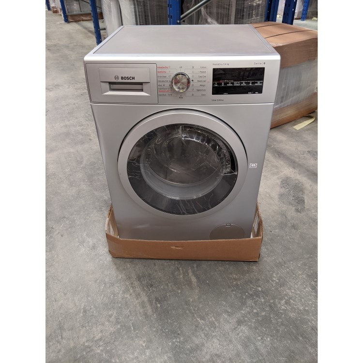 Refurbished Bosch Series 6 WVG3047SGB Freestanding 7/4KG 1500 Spin Washer Dryer Silver