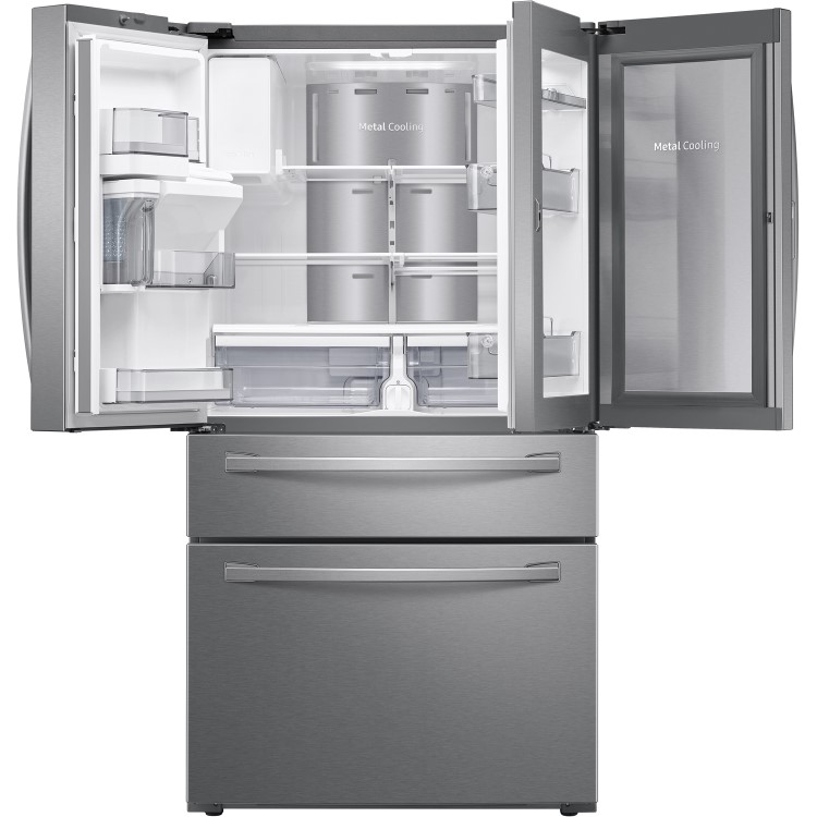 Refurbished Samsung RF22R7351SR/EU Freestanding 635 Litre American Fridge Freezer Silver