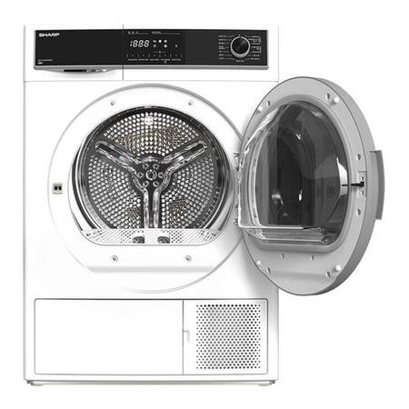 Refurbished Sharp KD-HHH9S7GW2-EN Freestanding Heat Pump 9KG Tumble Dryer