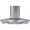 ECP72SS CDA 70cm Curved Glass Chimney Cooker Hood - Stainless Steel