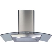 CDA 70cm Curved Glass Chimney Cooker Hood - Stainless Steel CDA 70cm Curved Glass Chimney Cooker Hood - Stainless Steel