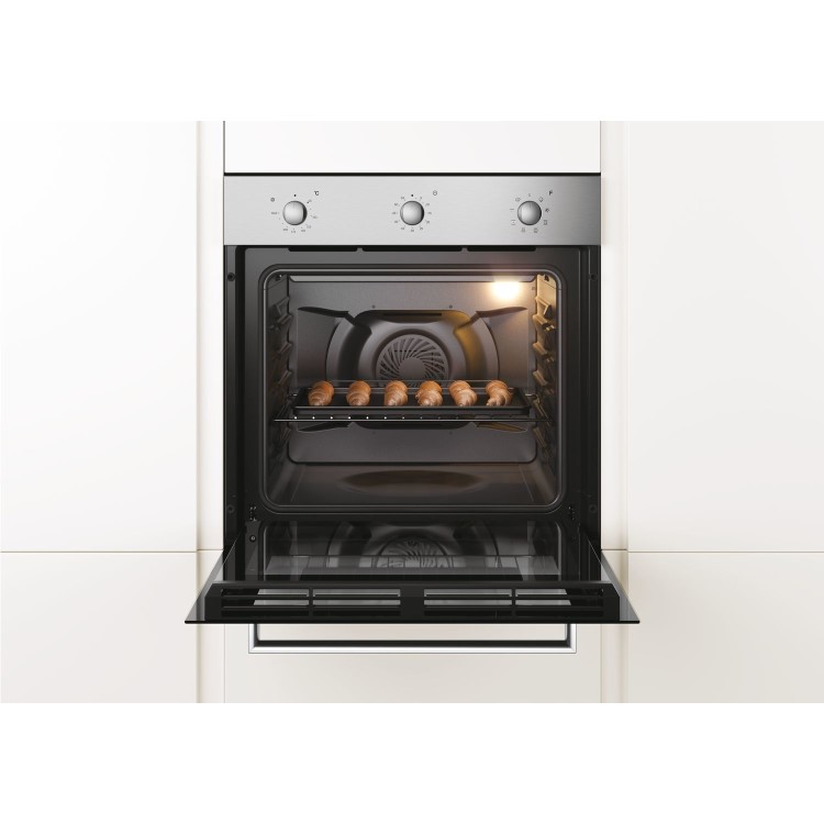 Refurbished Candy FCP602X/E 60cm Single Built In Electric Oven Stainless Steel