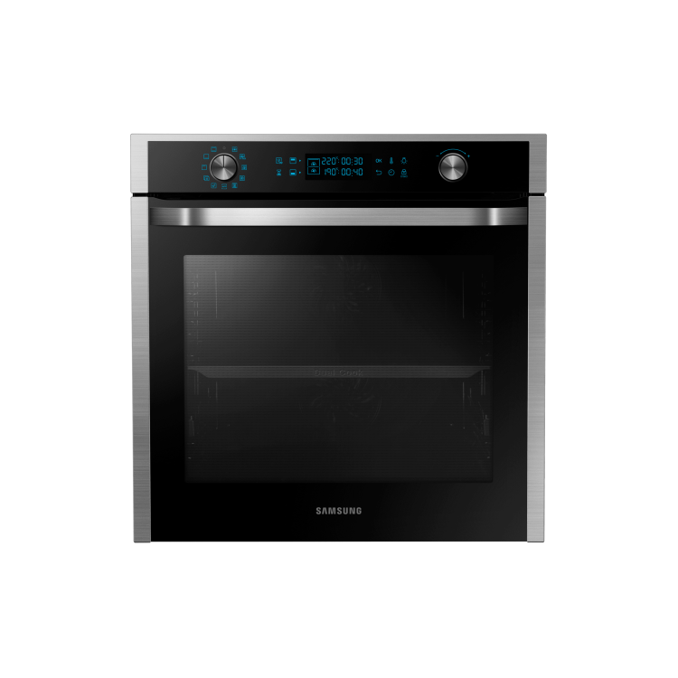 Refurbished Samsung NV75J7570RS 60cm Single Built In Electric Dual Cook Pyrolytic Oven Stainless Steel