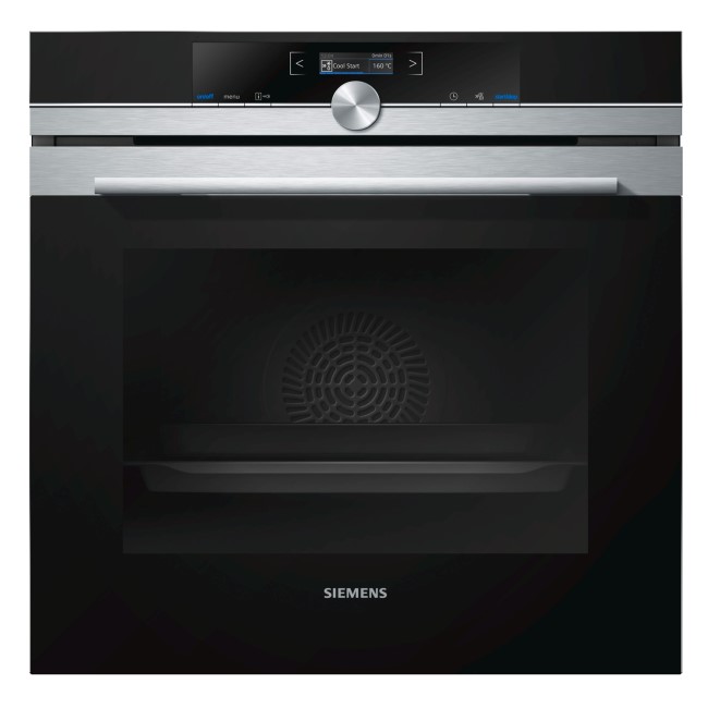 Refurbished Siemens iQ700 HB632GBS1B 60cm Single Built In Electric Oven Stainless Steel