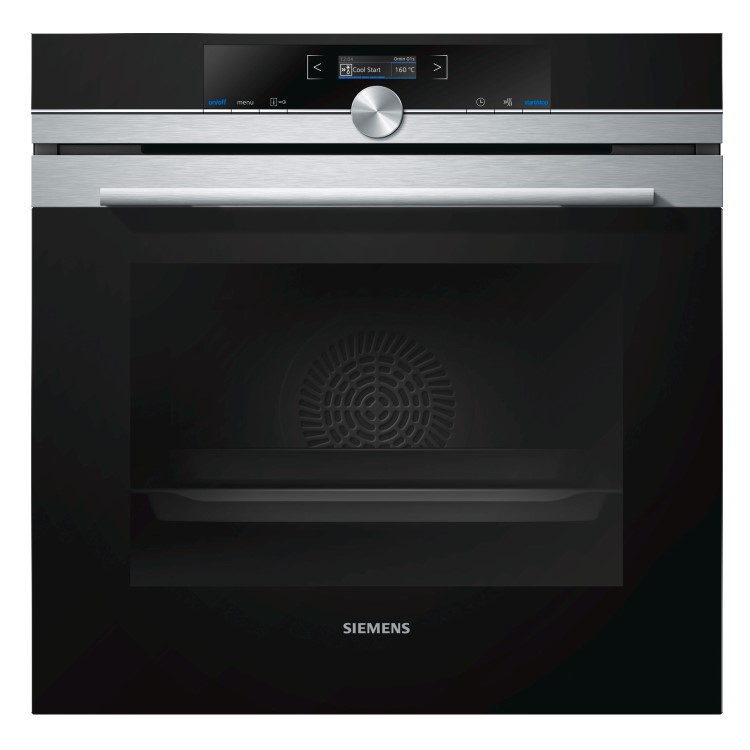 Refurbished Siemens iQ700 HB632GBS1B 60cm Single Built In Electric Oven Stainless Steel