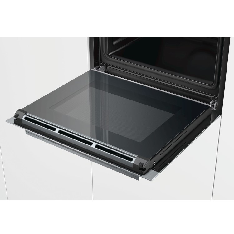 Refurbished Siemens iQ700 HB632GBS1B 60cm Single Built In Electric Oven Stainless Steel