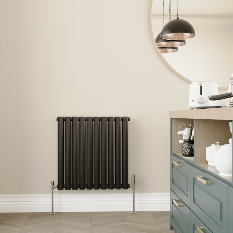 Elego Chrome Modern TRV Angled Thermostatic Radiator Valves With Lockshield