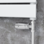 Elego Chrome Modern TRV Straight Thermostatic Radiator Valves With Lockshield