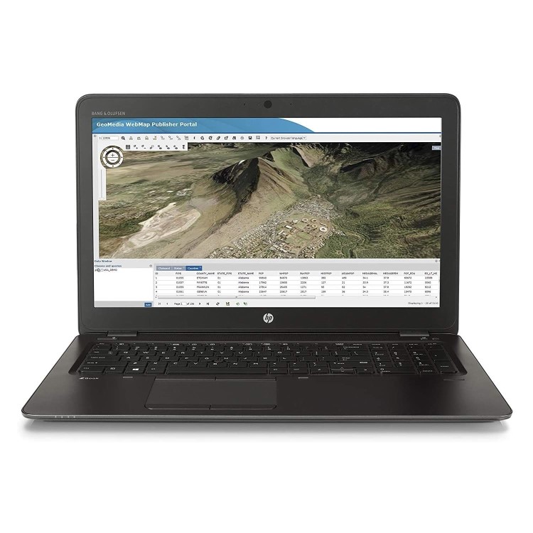 Refurbished HP ZBook 15U G3 Core i7-6500U 8GB RAM 256GB SSD 15.6 Inch Windows 10 Laptop
