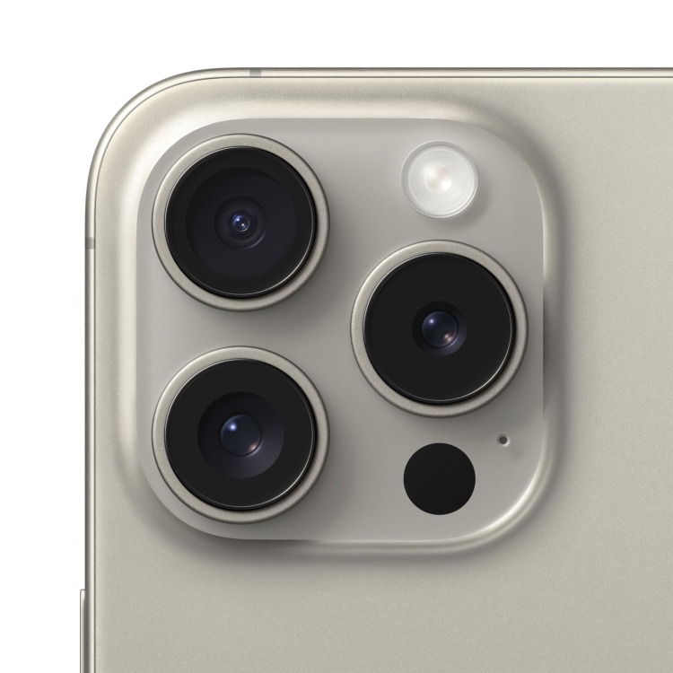 Refurbished Apple iPhone 15 Pro Natural Titanium 6.3" 128GB 5G Unlocked & SIM Free Smartphone