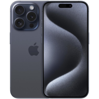 Refurbished Apple iPhone 15 Pro Blue Titanium 6.1" 128GB 5G Unlocked & SIM Free Smartphone