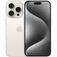 Refurbished Apple iPhone 15 Pro White Titanium 6.3" 128GB 5G Unlocked & SIM Free Smartphone
