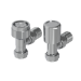 Elego Chrome Modern TRV Base Angled  with Lockshield