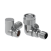 Elego Chrome Modern TRV Base Corner  with Lockshield