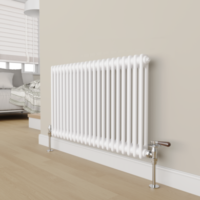 Refurbished Elego Chrome Traditional Manual Angled Radiator Valves With Lockshield