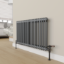 Maesta Matte Black Traditional Manual Angled Valves With Lockshield