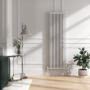 Maesta White Traditional TRV Angled Thermostatic Radiator Valves With Lockshield