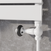 Maesta White Traditional TRV Straight Thermostatic Radiator Valves With Lockshield