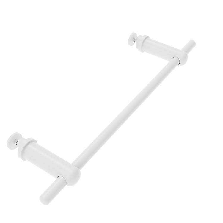 White Designer Towel Holder for Steel & Electric Radiators - 320mm