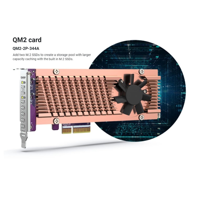 QNAP TS-264 8GB RAM with 8TB Installed Storage 2 Bay SATA Desktop NAS Storage