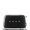 Smeg TSF01BLUK Black Retro 2 Slice Toaster