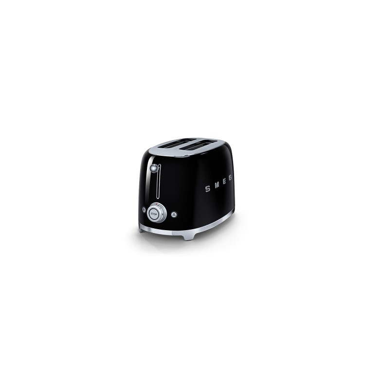 Refurbished Smeg TSF01BLUK Black Retro 2 Slice Toaster